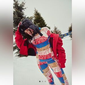 FP Movement by Free People Multicolor Long Sleeve Tee and legging set